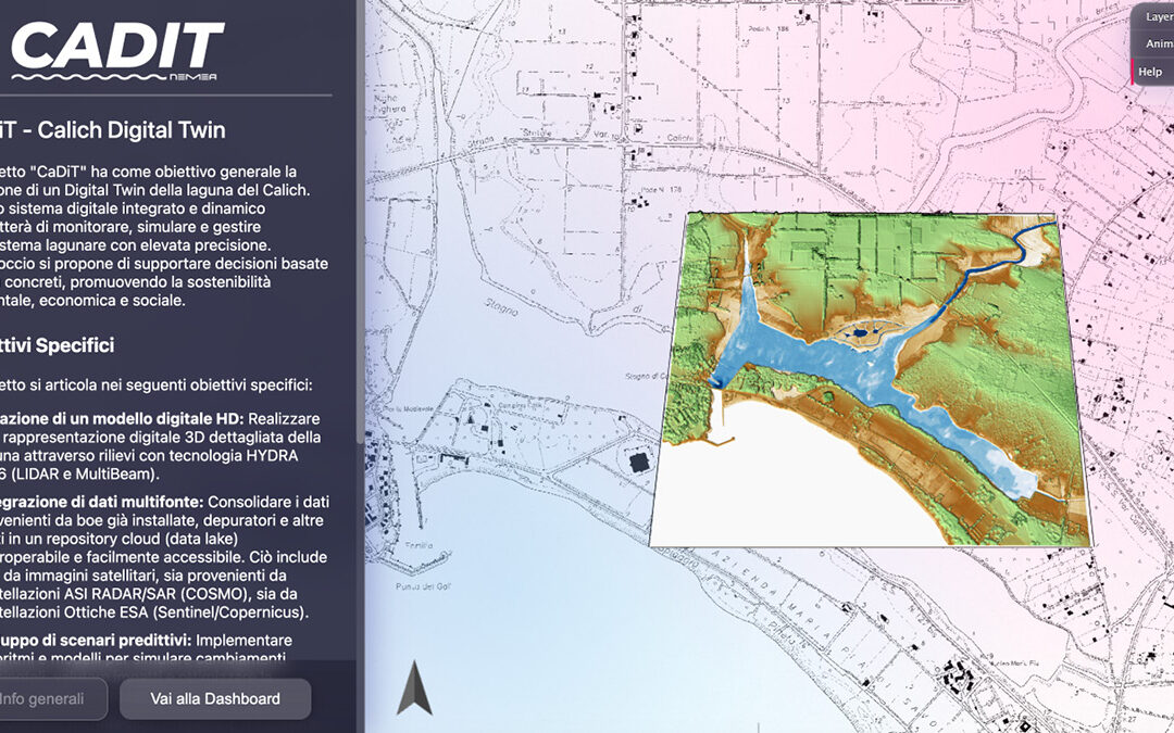 Un Gemello Digitale per la laguna del Calich: la frontiera tecnologica del progetto CADIT firmato NeMeA Sistemi